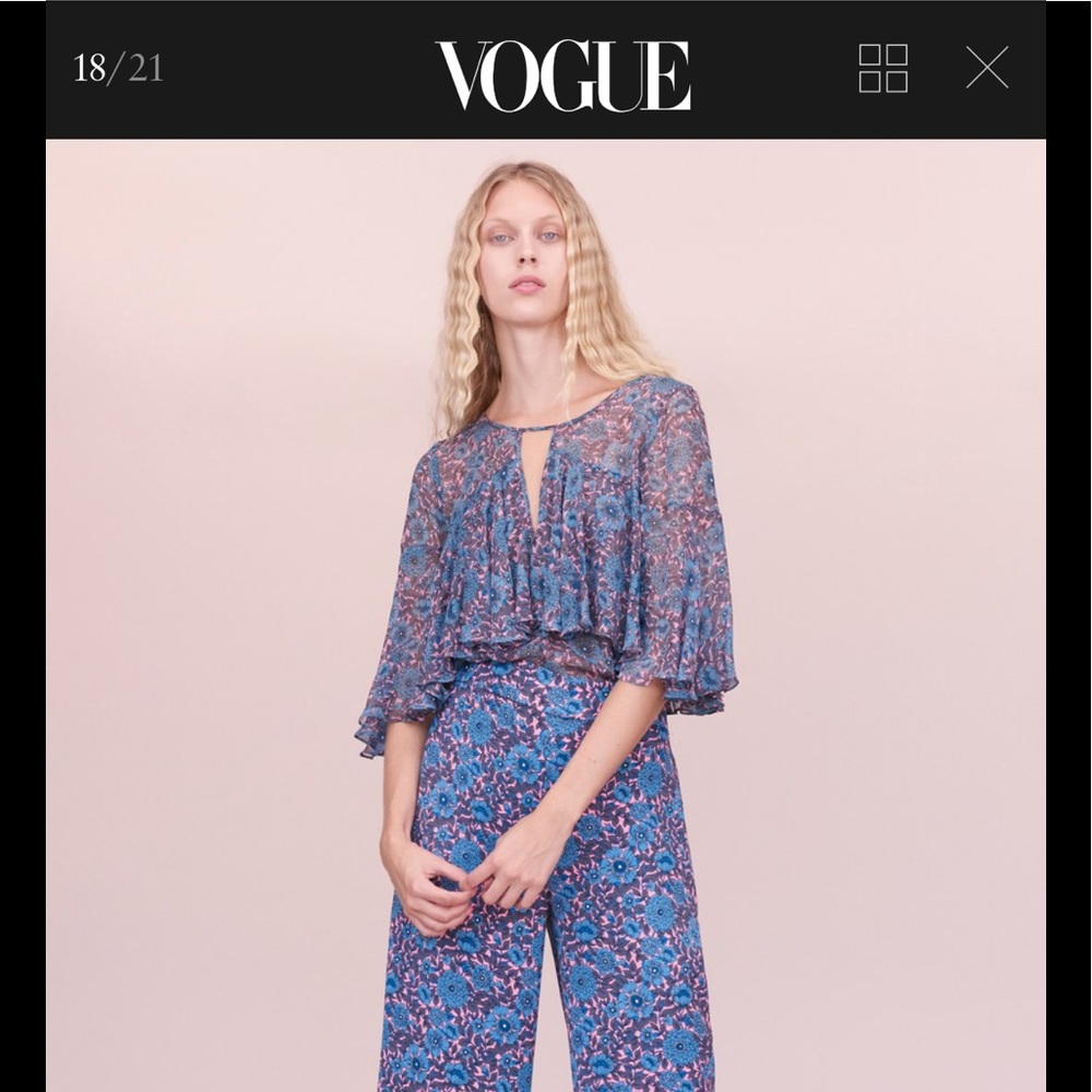 Rebecca Taylor Floral Silk Top Sz2⚡️